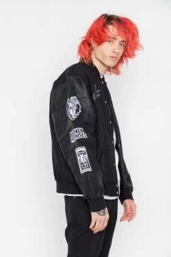 CASH Graveyard Varsity Jacket Black 23 CASH Graveyard Varsity Jacket Black