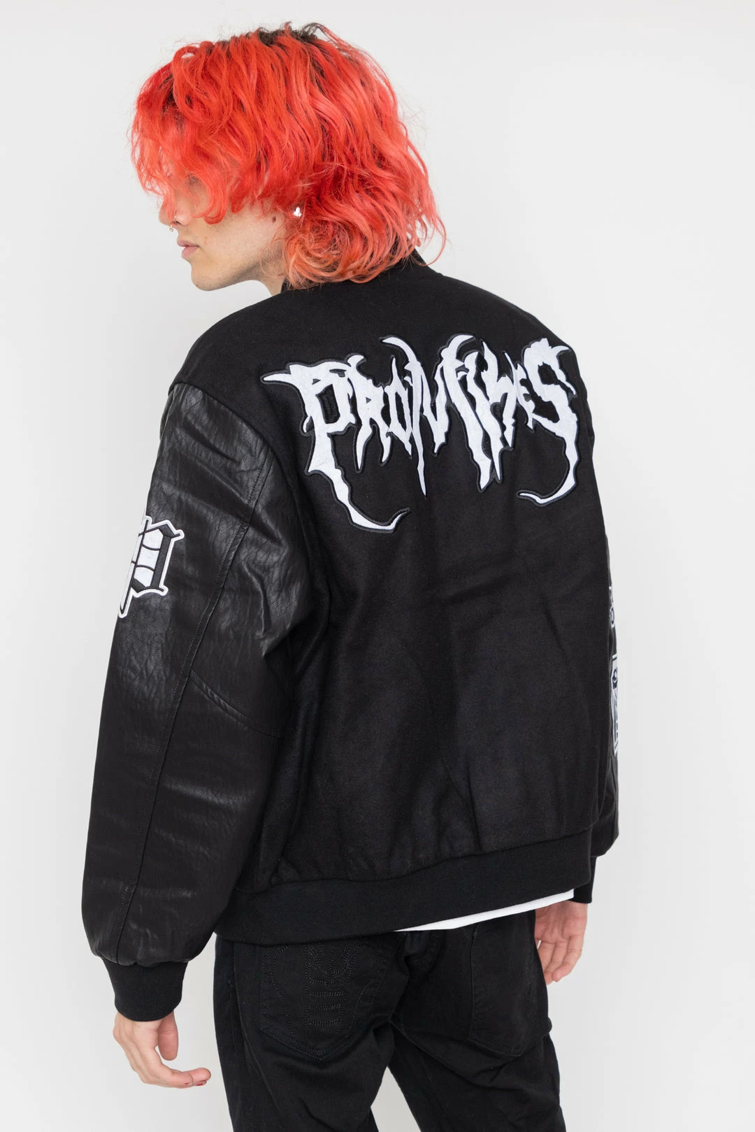 CASH Graveyard Varsity Jacket Black 11 CASH Graveyard Varsity Jacket Black