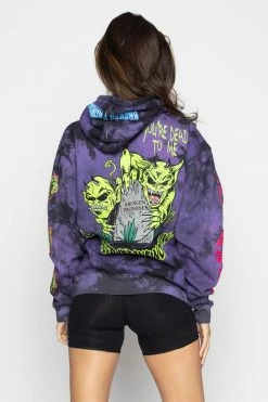 BROKEN PROMISES Hoodies Grave Goblin Hoodie Purple Tie Dye 28 BROKEN PROMISES Hoodies Grave Goblin Hoodie Purple Tie Dye
