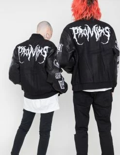 CASH Graveyard Varsity Jacket Black 18 CASH Graveyard Varsity Jacket Black