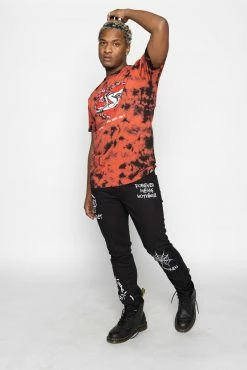 BROKEN PROMISES Love Feels Like Tie Dye Tee Red