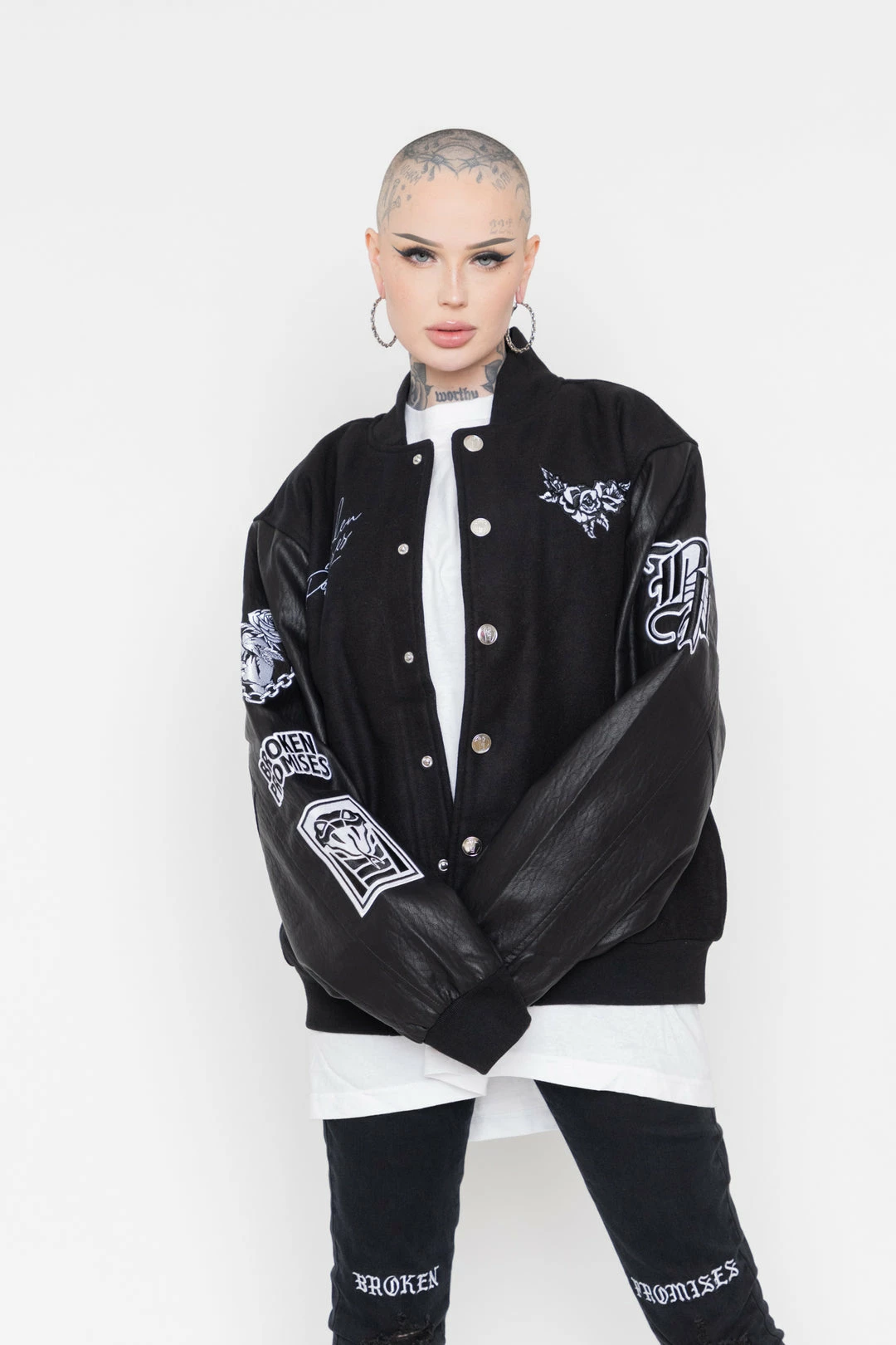 CASH Graveyard Varsity Jacket Black 14 CASH Graveyard Varsity Jacket Black