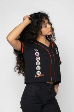 BROKEN PROMISES Batter Up Cropped Jersey