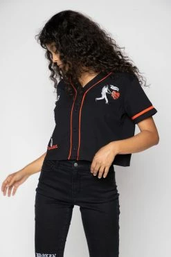 BROKEN PROMISES Batter Up Cropped Jersey