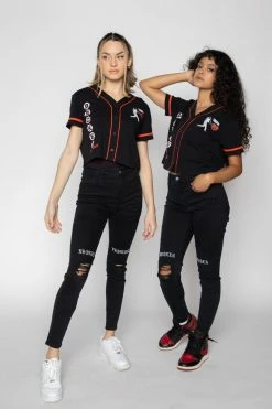 BROKEN PROMISES Batter Up Cropped Jersey