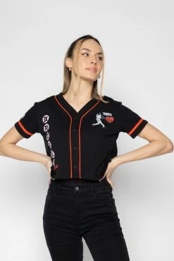 BROKEN PROMISES Batter Up Cropped Jersey