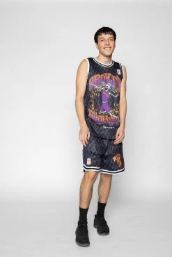 BROKEN PROMISES Fade Away Basketball Jersey Black Shirts