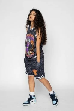 BROKEN PROMISES Bottoms You Played Me Basketball Shorts Black