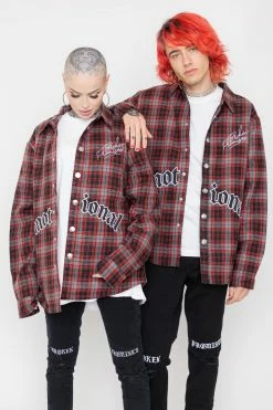 BROKEN PROMISES Emotional Quilted Flannel Jacket