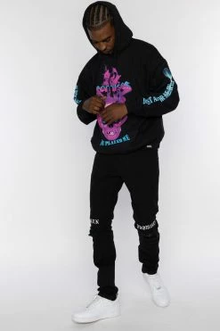 BROKEN PROMISES Hoodies Shoot Your Shot Hoodie Black