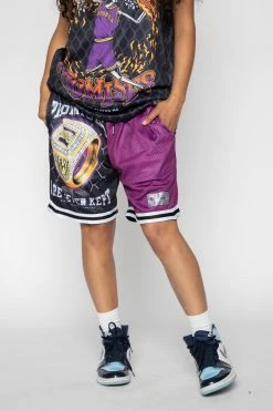 BROKEN PROMISES Bottoms Champion Ring Patchwork Shorts