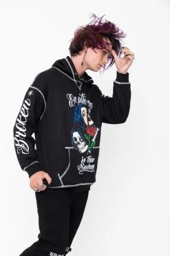 CASH True Sadness Contrast Stitch Hoodie