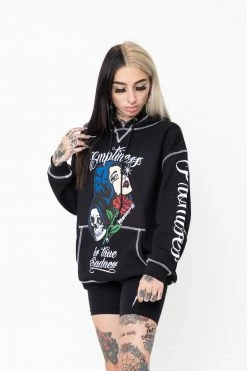 CASH True Sadness Contrast Stitch Hoodie
