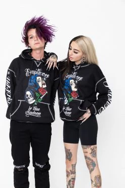 CASH True Sadness Contrast Stitch Hoodie
