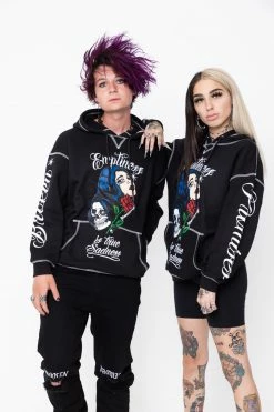 CASH True Sadness Contrast Stitch Hoodie