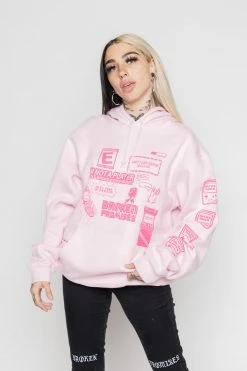 BROKEN PROMISES Don't Play Games Hoodie Pink Hoodies 23 BROKEN PROMISES Don't Play Games Hoodie Pink Hoodies