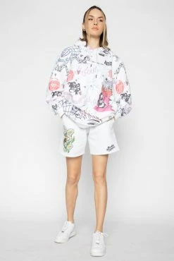 BROKEN PROMISES Bottoms Honey Bee White Shorts