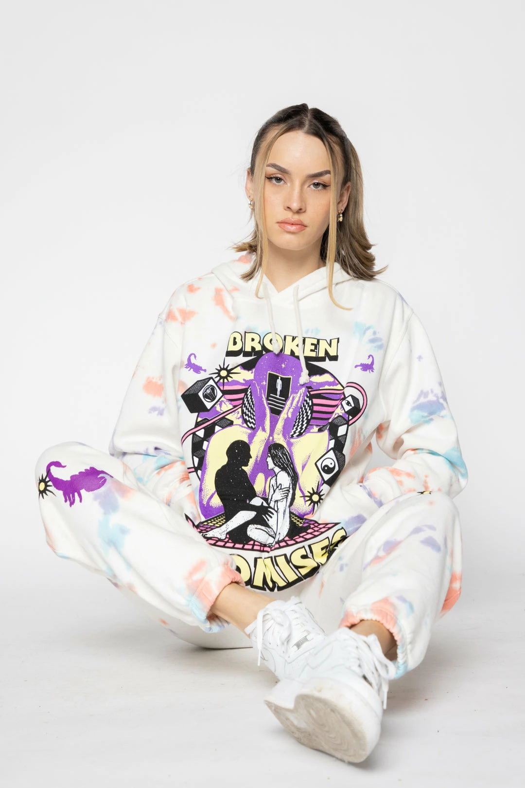 BROKEN PROMISES Fantasy & Reality Hoodie 6 BROKEN PROMISES Fantasy & Reality Hoodie