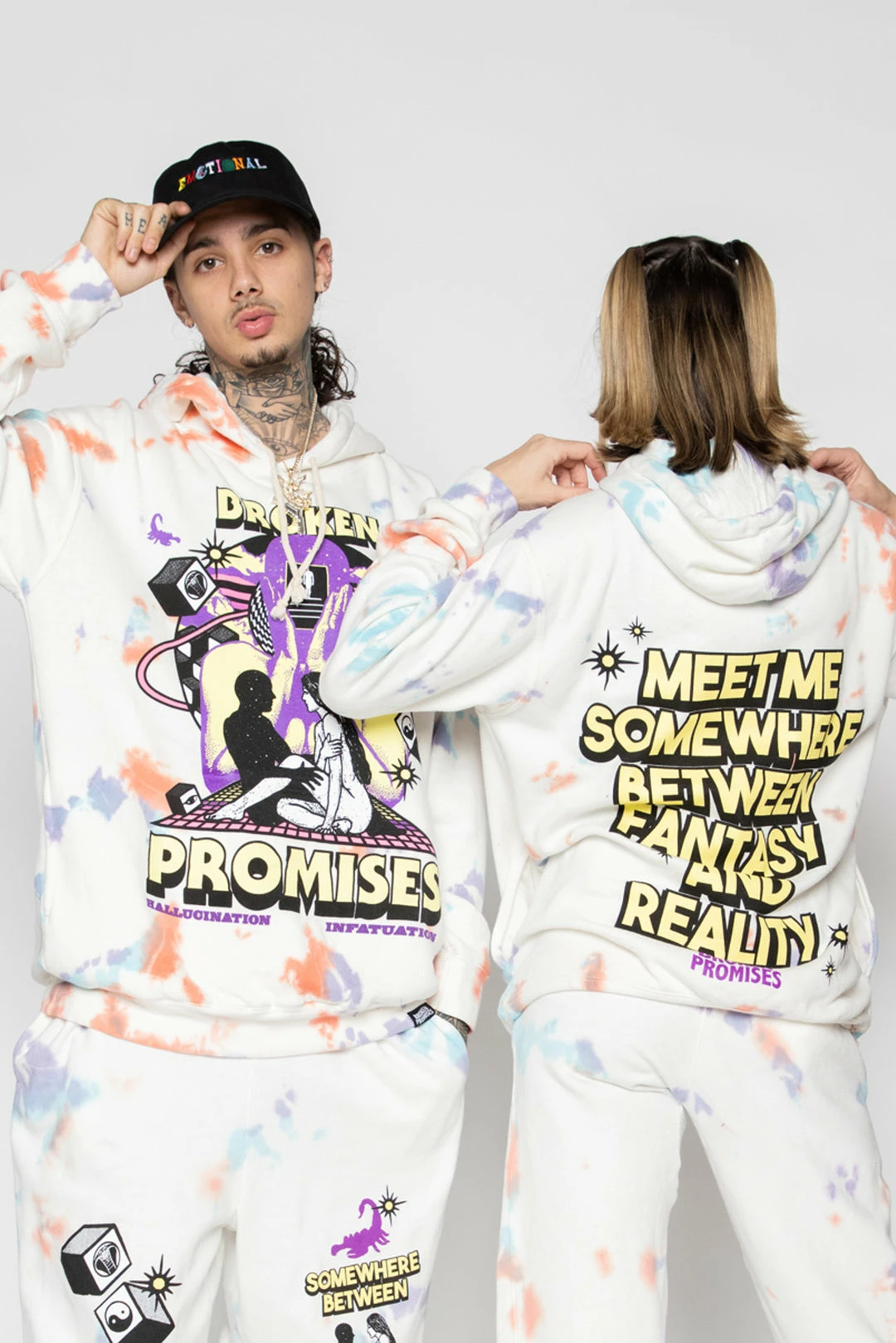 BROKEN PROMISES Fantasy & Reality Hoodie 4 BROKEN PROMISES Fantasy & Reality Hoodie