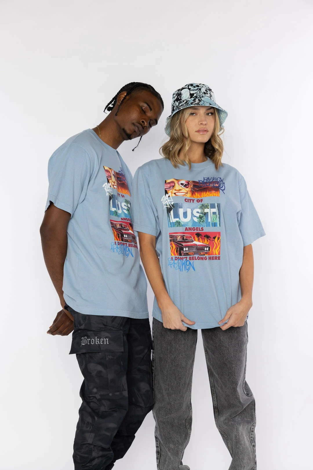 BROKEN PROMISES City Of Angels "Blue" S/S Tee 5 BROKEN PROMISES City Of Angels "Blue" S/S Tee