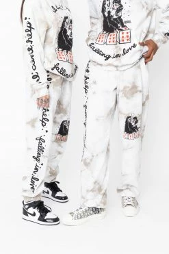 CASH Bottoms Love You So Tie Dye Sweatpants