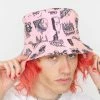 BROKEN PROMISES Headwear Secret Crush Pink Bucket Hat