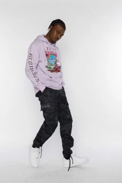 BROKEN PROMISES Hoodies Back To The Hood Lavender Hoodie