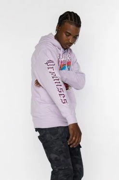 BROKEN PROMISES Hoodies Back To The Hood Lavender Hoodie