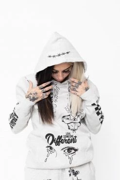 BROKEN PROMISES Hoodies Bye My Love Hoodie Heather Grey