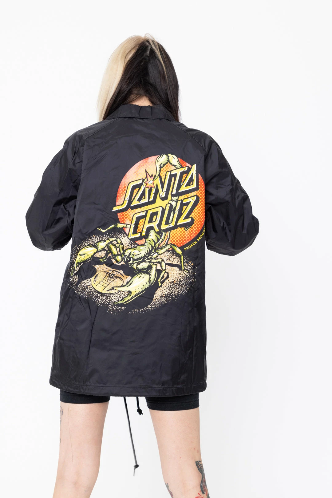 BROKEN PROMISES BP X SC Stinger Coaches Jacket Blk 3 BROKEN PROMISES BP X SC Stinger Coaches Jacket Blk