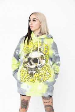 BROKEN PROMISES Beehive Hoodie Dye Green Hoodies