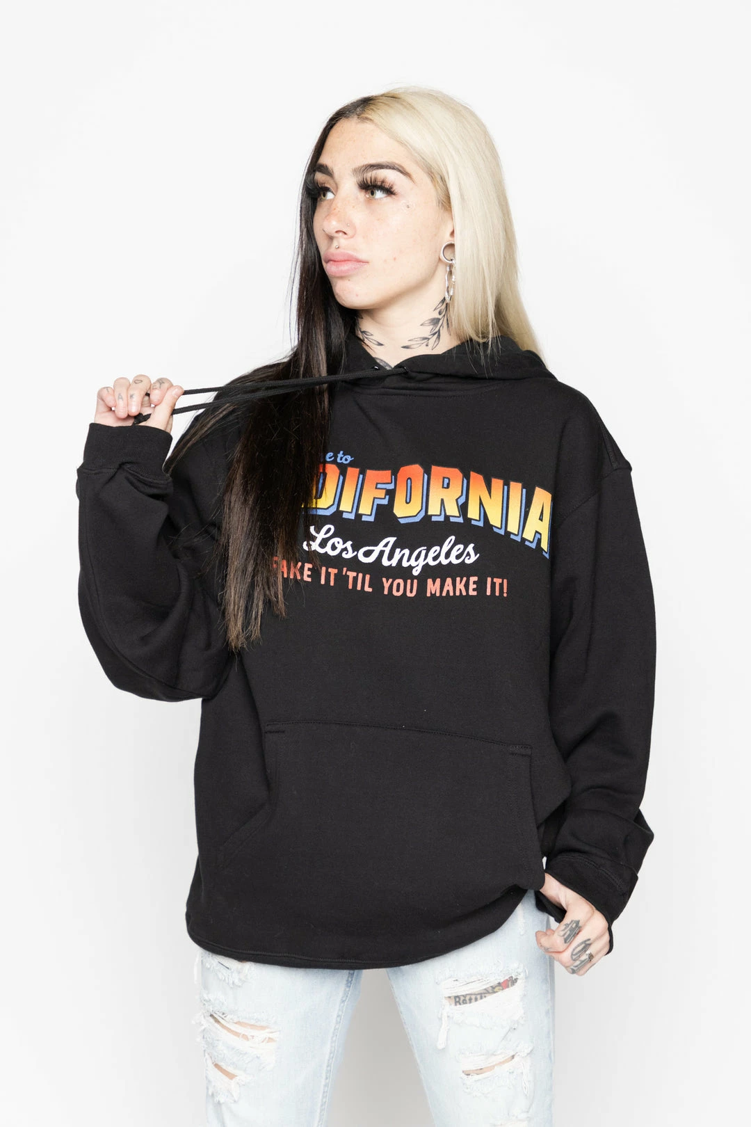 BROKEN PROMISES Hoodies Sadifornia Hoodie Black 6 BROKEN PROMISES Hoodies Sadifornia Hoodie Black