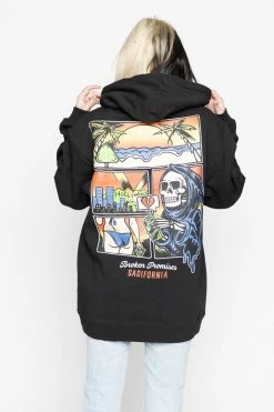 BROKEN PROMISES Hoodies Sadifornia Hoodie Black 19 BROKEN PROMISES Hoodies Sadifornia Hoodie Black