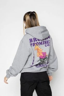 BROKEN PROMISES Hoodies BP Without You Hoodie Grey