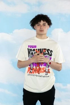 BROKEN PROMISES Love Trip Tee Natural - BPxYH