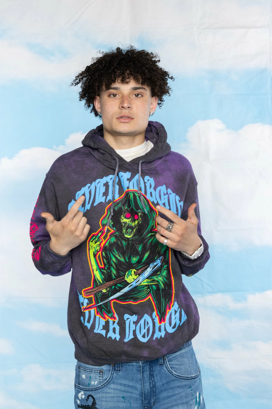BROKEN PROMISES Hoodies Grave Goblin Hoodie Purple Tie Dye 19 BROKEN PROMISES Hoodies Grave Goblin Hoodie Purple Tie Dye