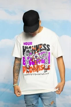 BROKEN PROMISES Love Trip Tee Natural - BPxYH