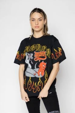 BROKEN PROMISES Shirts Cobra SST Black - BP X Hot Stuff