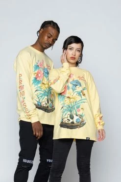 BROKEN PROMISES Lovely Decay L/S Yellow Shirts