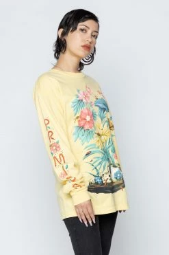 BROKEN PROMISES Lovely Decay L/S Yellow Shirts