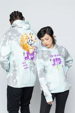 CASH Happy On The Outside Crystal Wash Hoodie Hoodies