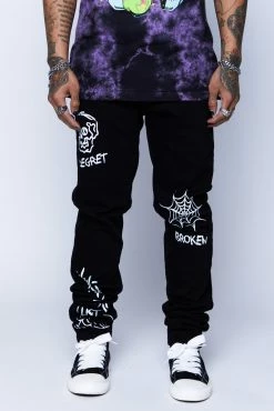 CASH Bottoms Unforgiven Denim Jeans Black
