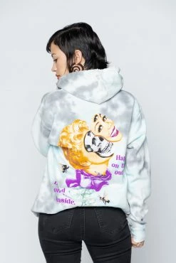 CASH Happy On The Outside Crystal Wash Hoodie Hoodies