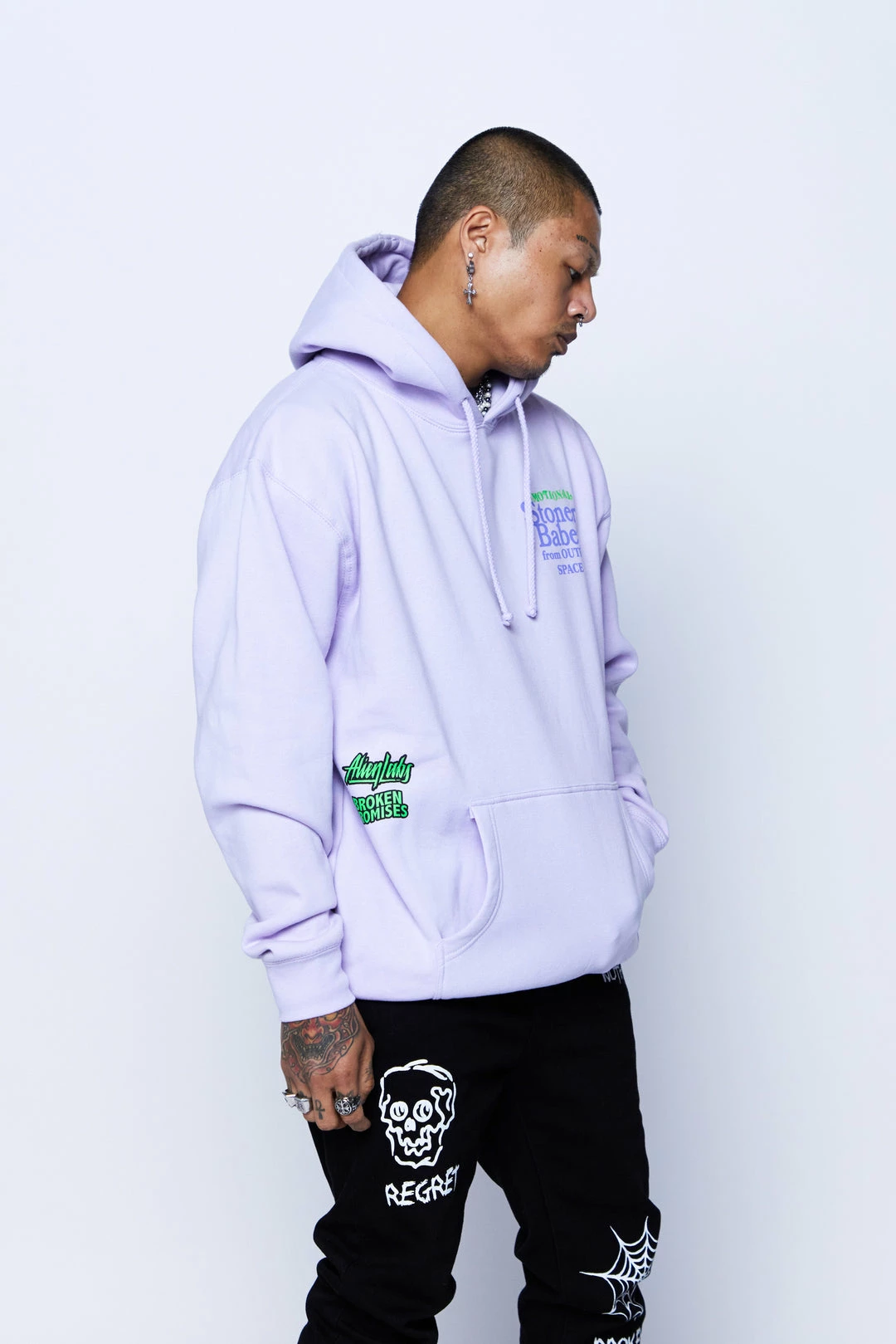 CASH Hoodies BP X Alienlabs Outer Space Hoodie Lavender 6 CASH Hoodies BP X Alienlabs Outer Space Hoodie Lavender