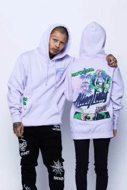 CASH Hoodies BP X Alienlabs Outer Space Hoodie Lavender