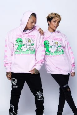 CASH Hoodies BP X Alienlabs Grow With Love Hoodie Pink