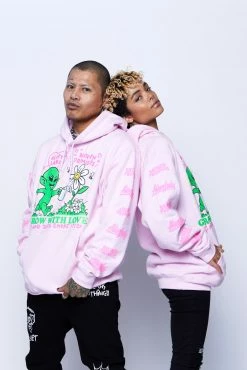 CASH Hoodies BP X Alienlabs Grow With Love Hoodie Pink
