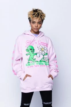 CASH Hoodies BP X Alienlabs Grow With Love Hoodie Pink