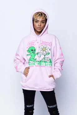 CASH Hoodies BP X Alienlabs Grow With Love Hoodie Pink