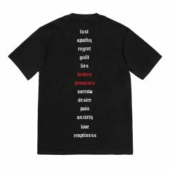 BROKEN PROMISES Shirts Feels Anime Tee Black